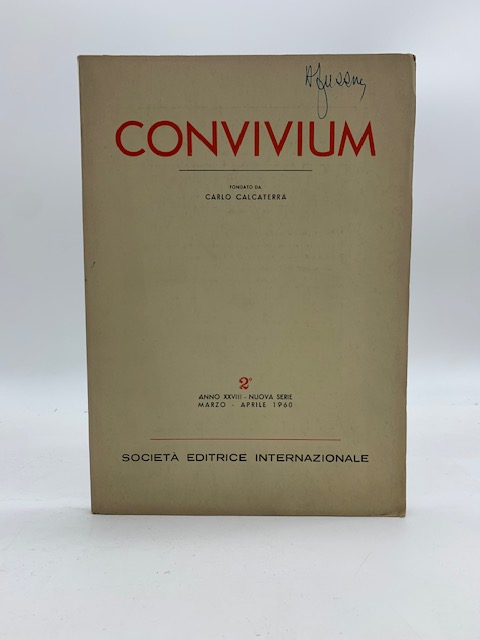 Convivium fondato da Carlo Calcaterra. Nuova serie, 2, marzo-aprile 1960